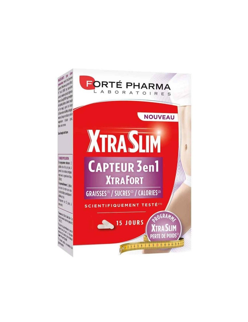 Xtra Slim Capteur Sucres, Graisses, Calories 60 Gélules Forte Pharma