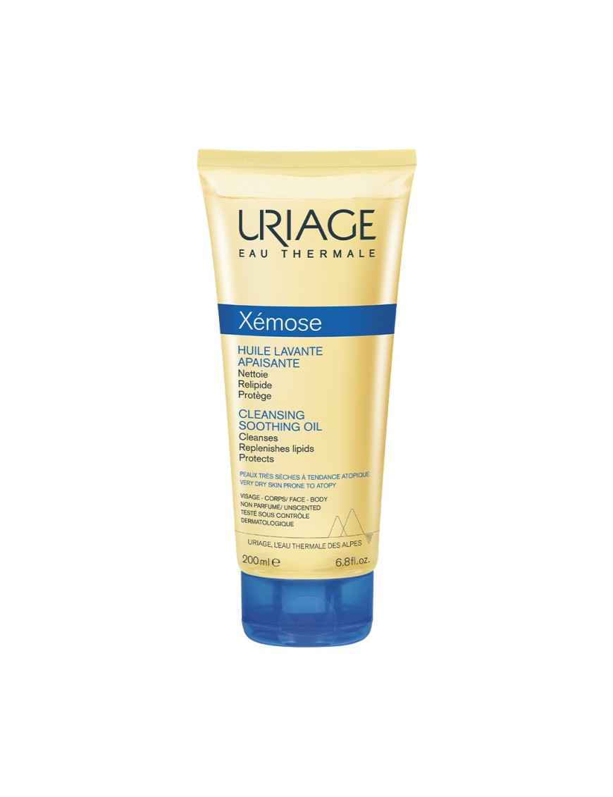 Xémose Huile Lavante 200ml Uriage - Nettoyant Doux Peaux Sèches