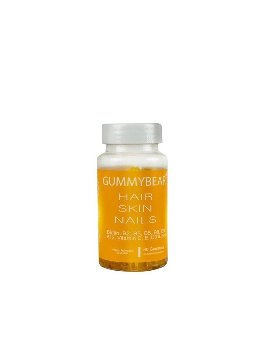 "GummyBear Hair Skin Nails 60 Gummies – Beauté & Vitalité"