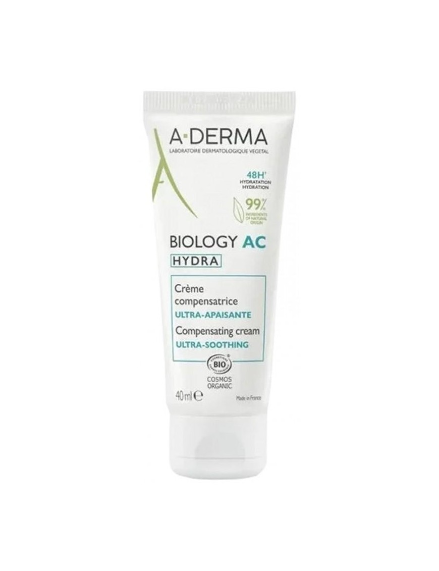 "Biology AC Hydra Crème Apaisante 40ml A-Derma - Peau Ultra Hydratée"